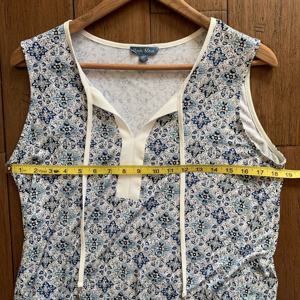 Fleur Bleue Moroccan Pattern Sleeveless Tassel Top - Picture 7 of 8